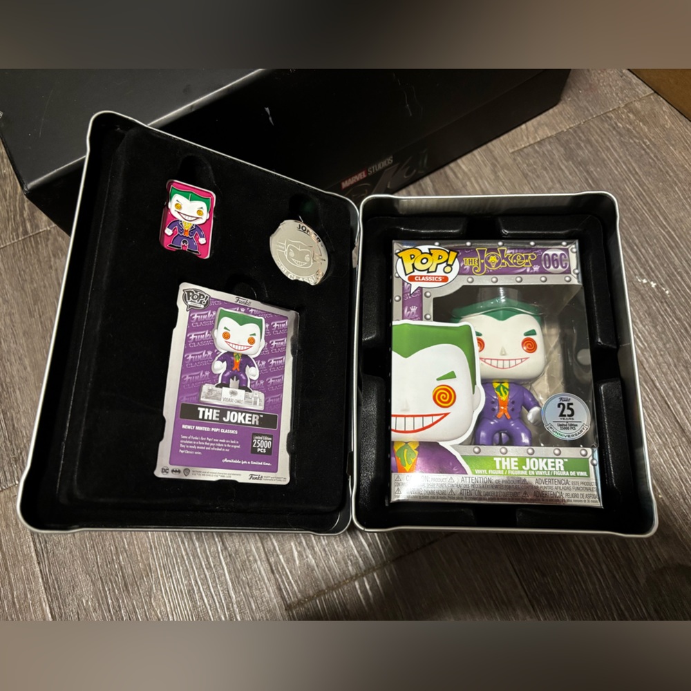 Funko Pop! The Joker Set with Purple and Green Accents